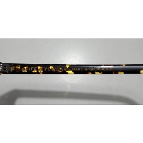 DIFF Billie Polarized Tortoise Sunglasses One Size Brown Black - Picture 6 of 11